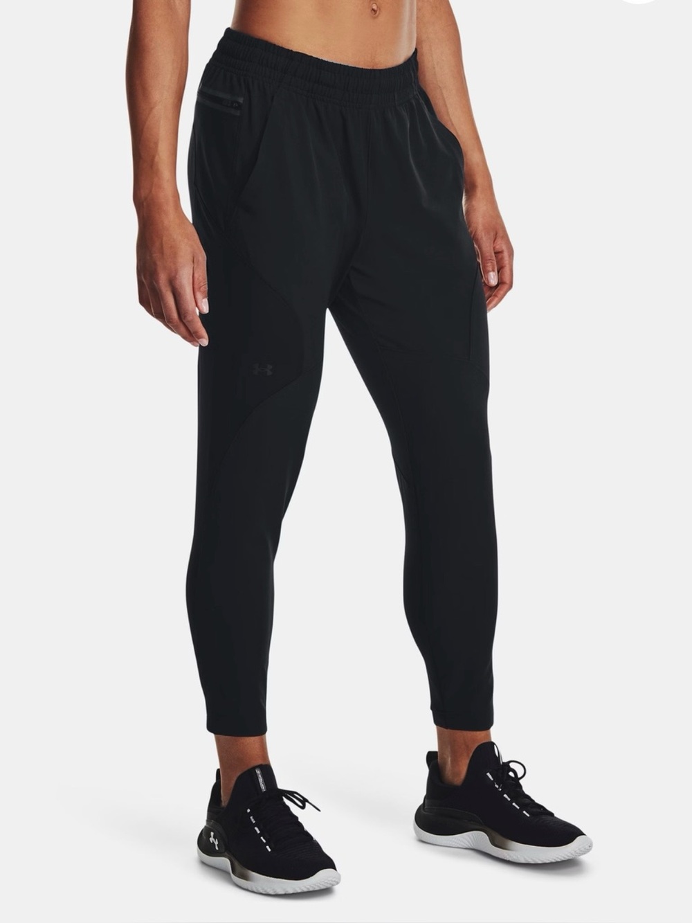Women's Under Armour UA Unstoppable Hybrid Jogger Pants Black Size Medium
